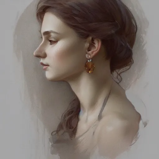 Prompt: beautiful lifelike award winning pencil illustration of lady dimitrescu trending on art station artgerm greg rutkowski alphonse mucha museum quality cinematic atmospheric