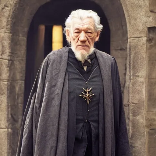 Image similar to ian mckellen as dumbledore in harry potter