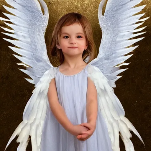 Image similar to photo of an angel with crystal wings