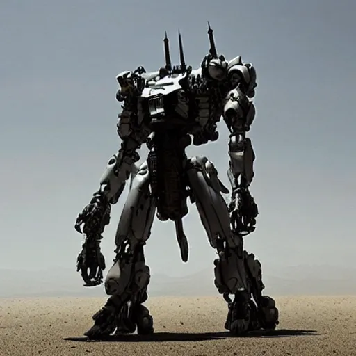 Image similar to cinematic still in westworld, mech by mamoru nagano