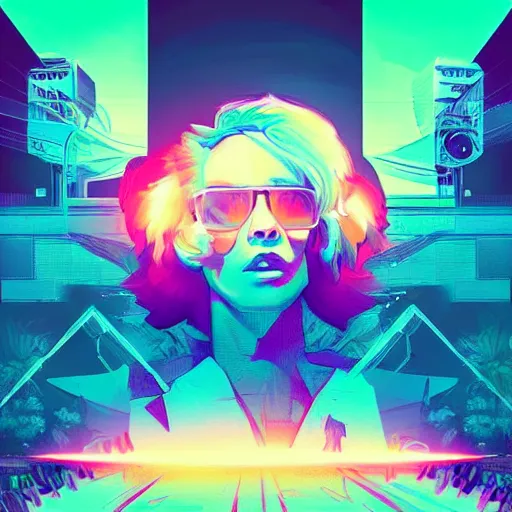 Image similar to stonenghe, retrowave epic art trending on art station