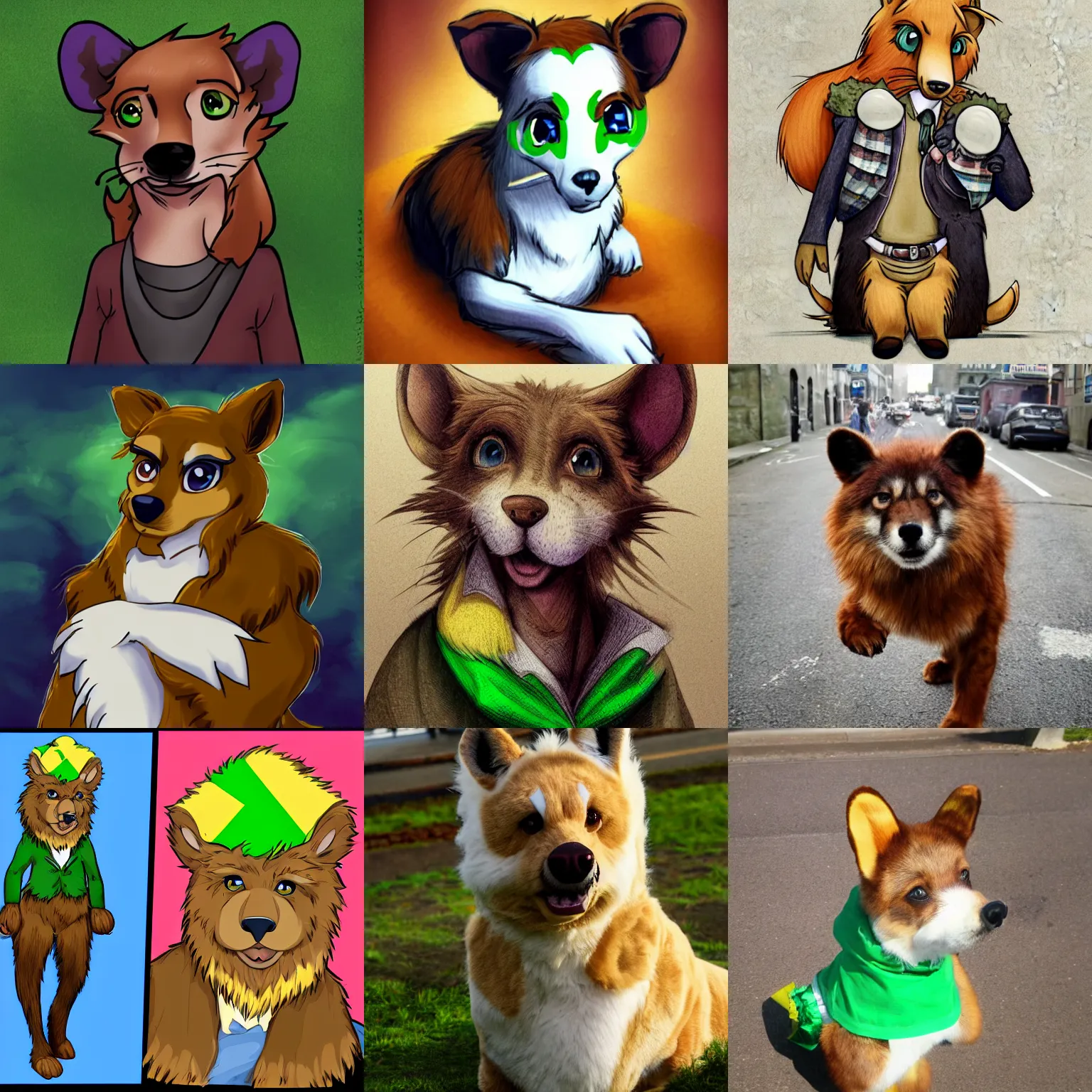 Prompt: Irish fursona