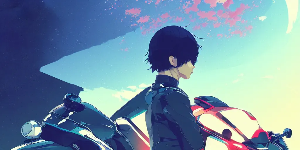 Image similar to portrait of a kamen rider rx by ilya kuvshinov, cloudy sky background lush landscape ln illustration concept art anime key visual trending pixiv by victo ngai fanbox by greg rutkowski makoto shinkai takashi takeuchi studio ghibli