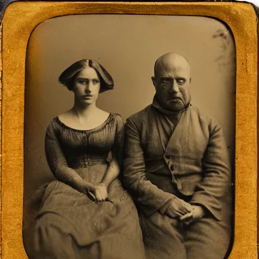 Image similar to tintype photo of homer simpson and marge simpson from the simpsons by julia margaret cameron 1 8 8 0 s, realistic, body shot, sharp focus, 8 k high definition, insanely detailed, intricate, elegant, cherry blossoms