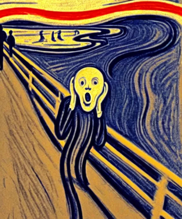 Prompt: artistic impression the scream