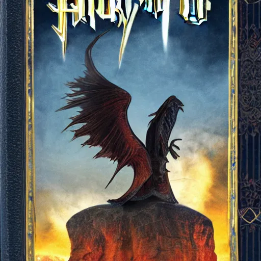 Image similar to cover of magic book written by harry potter, highly detailed, 4 k