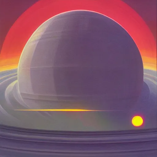 Image similar to powerful chilled land pearnuclear explosion phantasm, by chesley bonestell and beeple, oil on canvas, child's drawing