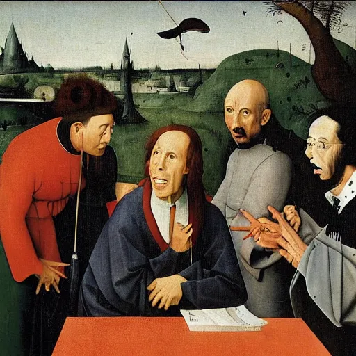 Image similar to Seinfeld by Hieronymous Bosch