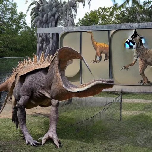 Image similar to a dinosaur zoo