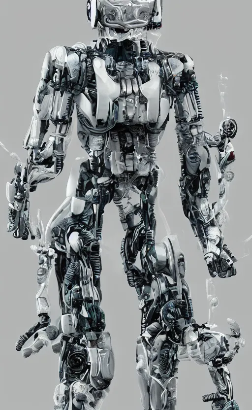 Image similar to sci - fi, human - robot concept, high definition, biorobot