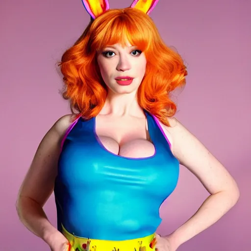 Image similar to christina hendricks as lola bunny