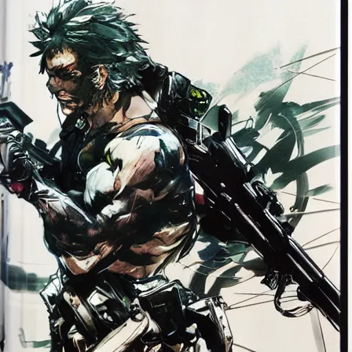 Image similar to by yoji shinkawa