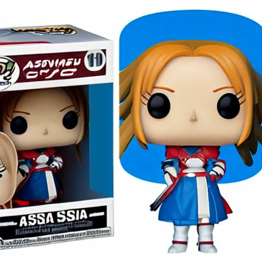 Image similar to funko pop of Asuna from SAO