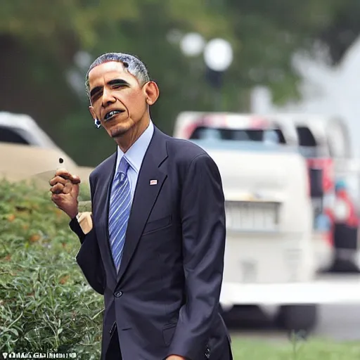 Image similar to obama smoking a blunt