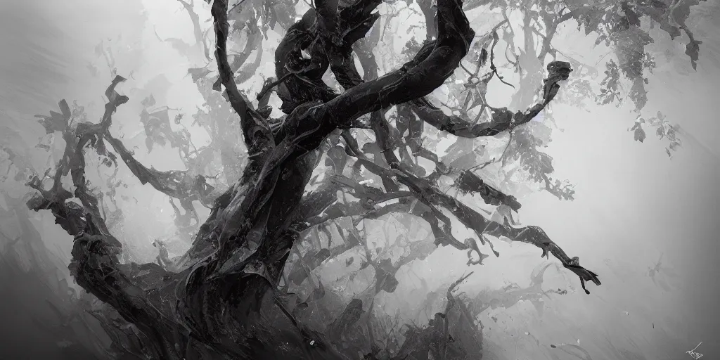 Prompt: highly detailed beautiful black and white photography of branches, splash, sharp focus, dynamic lighting, elegant harmony, beauty, masterpiece, by riccardo federici, by james jean, by craig mullins, by lois van baarle, by makoto shinkai, by greg tocchini, by greg rutkowski, illustration, ink draw, pen,