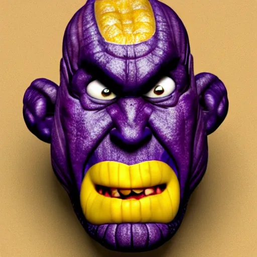 Prompt: thanos as an raisin with raisin features with the face of thanos, jamming with the californian raisins, realistic, hyperrealistic, ultra realistic, real, real world, highly detailed, very detailed, extremely detailed, intricate details, 8 k resolution, hd quality