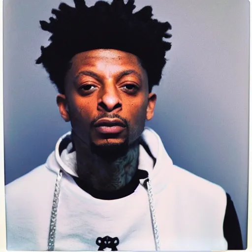 Image similar to polaroid shot of 2 1 savage in star wars audtion