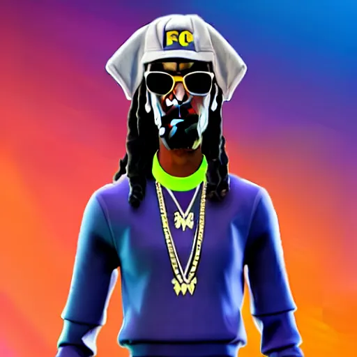 Prompt: snoop dog as a fortnite character