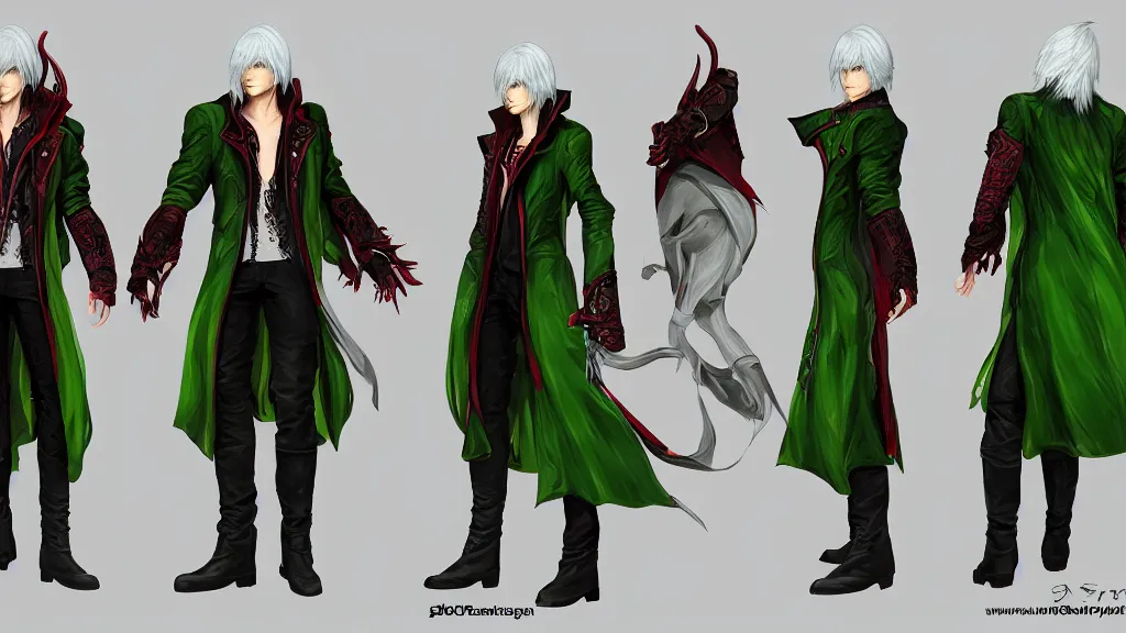 Vergil DMC As an Anime Main Character · Creative Fabrica