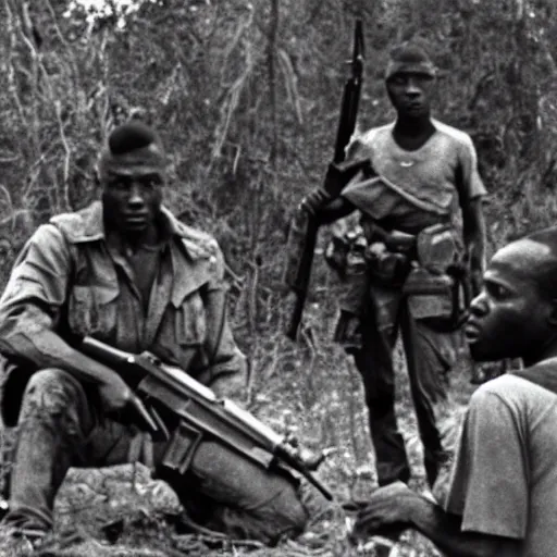 Image similar to film still, Mercenaries in 1967 Congo civil war