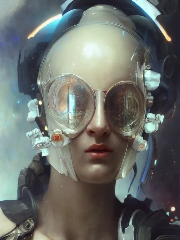 Image similar to full shot of a beautiful venus monster astronaut defined facial features, intricate abstract. cyberpunk, symmetrical facial features. by ruan jia and artgerm and range murata and wlop and ross tran and william - adolphe bouguereau and beeple. key art. fantasy illustration. award winning, artstation, intricate details, realistic, hyperdetailed, 8 k resolution.