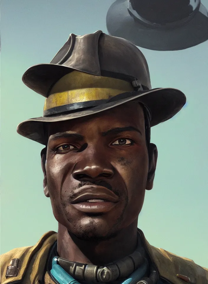 Image similar to a face portrait of preston garvey ein fallout 4, scifi setting, fallout environment, drab colors, serene lighting, atmospheric, cinematic, moody, in the style of diego koi, gina heyer, luiz escanuela, art by alyssa monk, hyperrealism, rule of thirds, golden ratio, oil on canvas, 8 k