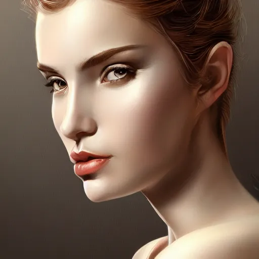 Image similar to alcina dimitrescu, portrait, elegant, highly detailed, artstation, digital painting, art by artgerm