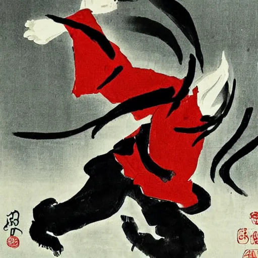 Image similar to devil never cry by qi baishi