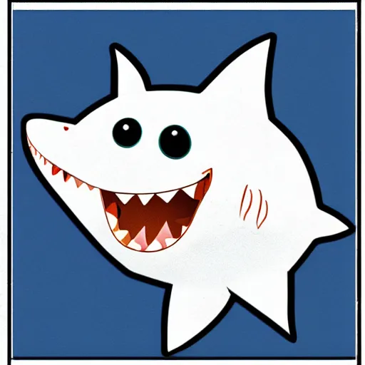 Prompt: baby shark, illustration from the children's book.