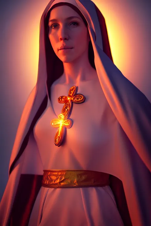 Prompt: a highly detailed and realistic photo of the virgin mary cosplay on a herogasm, artstation, 4 k, correctly anatomy, good light