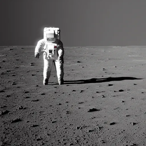 Image similar to astronaut hand walking on the surface of the moon