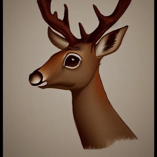 Image similar to cel shaded deer, disney art