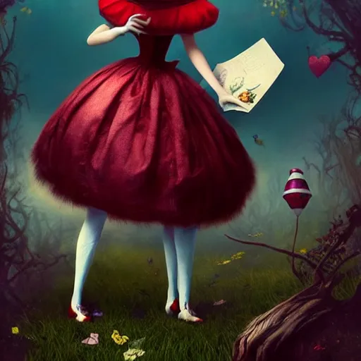 Prompt: alice in wonderland, by ray caesar, trending on artstation hq, deviantart, pinterest, 4 k uhd image