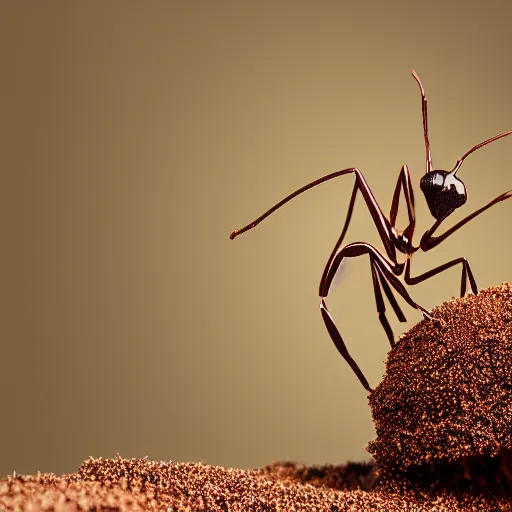 Image similar to digital art of an ant betraying its anthill