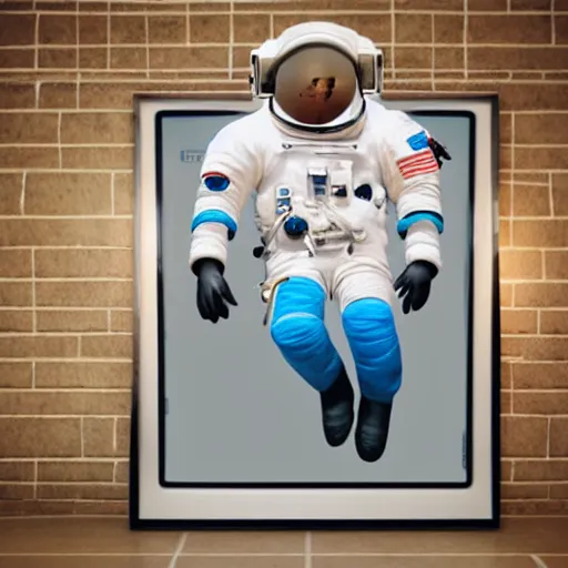 Image similar to astronaut walking in space. 3D pixar animation frame