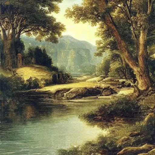 Prompt: a beautiful landscape, river