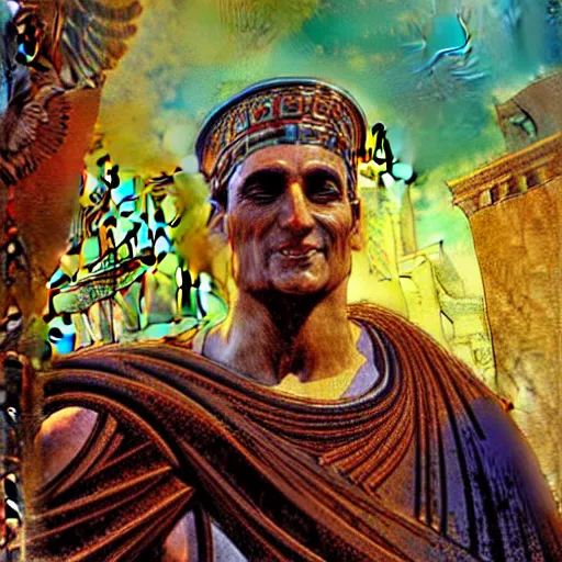 Image similar to Roman Emperor Constantine the great by Marc Simonetti