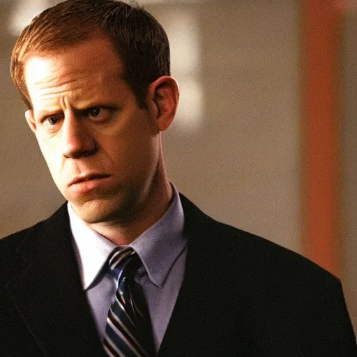 Prompt: Toby Flenderson in the matrix, full body shot