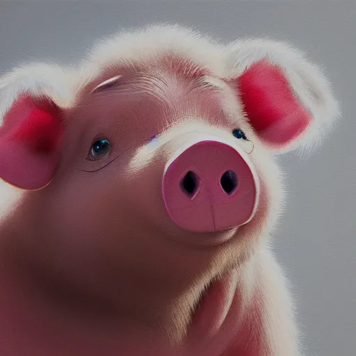 Prompt: angry piglet, detailed painting, 4 k, concept art