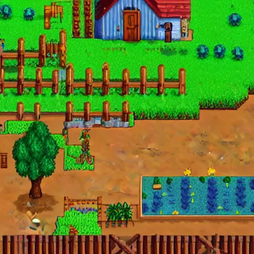 Image similar to Bernie Sanders in Stardew Valley 4k