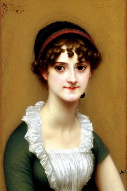 Image similar to jane austen blondie, painting by rossetti bouguereau, detailed art, artstation