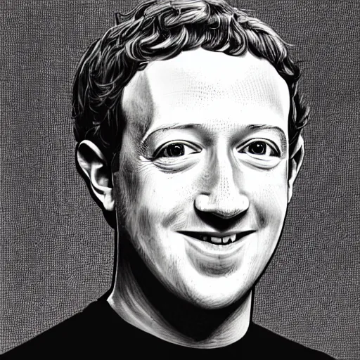 Image similar to mark zuckerberg by Keith Thompson