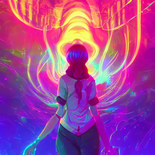 Image similar to skill magic deepdream radiating a glowing aura stuff loot legends stylized digital illustration video game icon artstation lois van baarle, ilya kuvshinov, rossdraws,