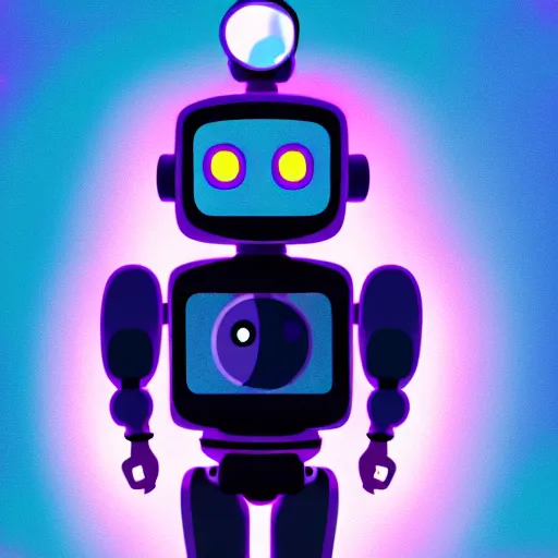 Image similar to a robot with a crt monitor for a head and wearing a leather bomber jacket, black sweatpants, pastel aesthetic, studio ghibli, character design, fantasy, 8 k resolution