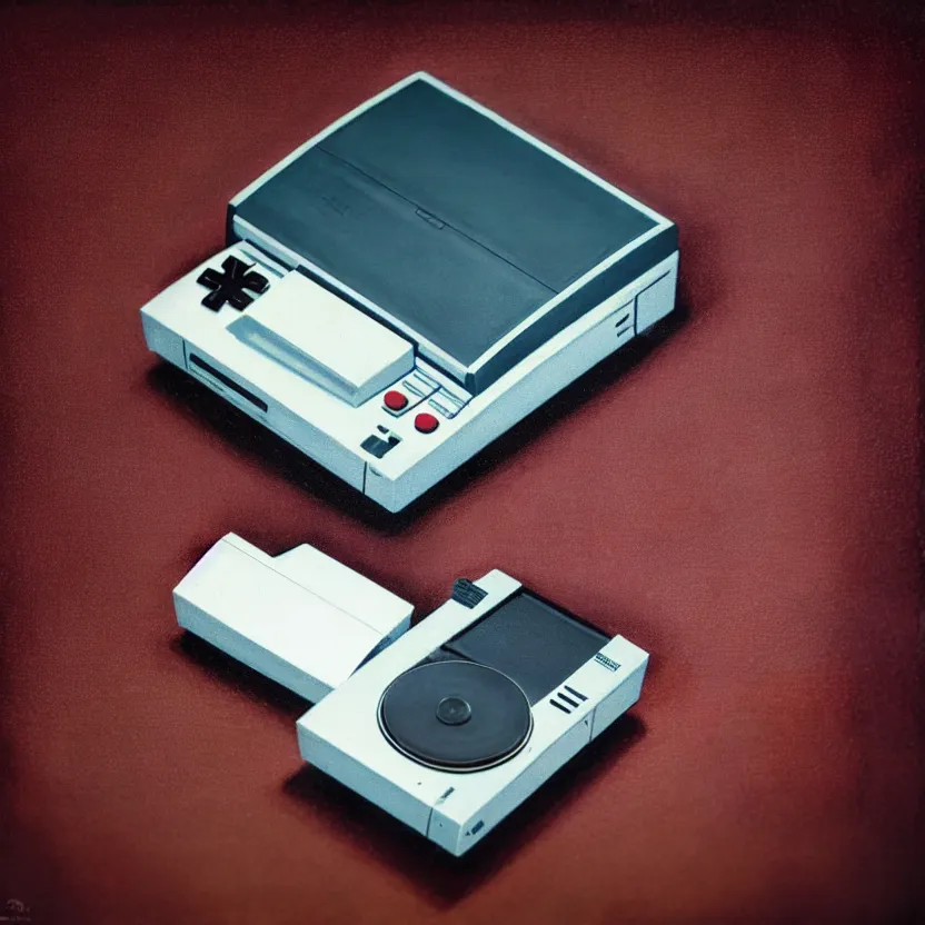 Image similar to a hyperrealistic clope up detailed photo of a floppy disk, retro, 8 0 s, vintage, game consoles