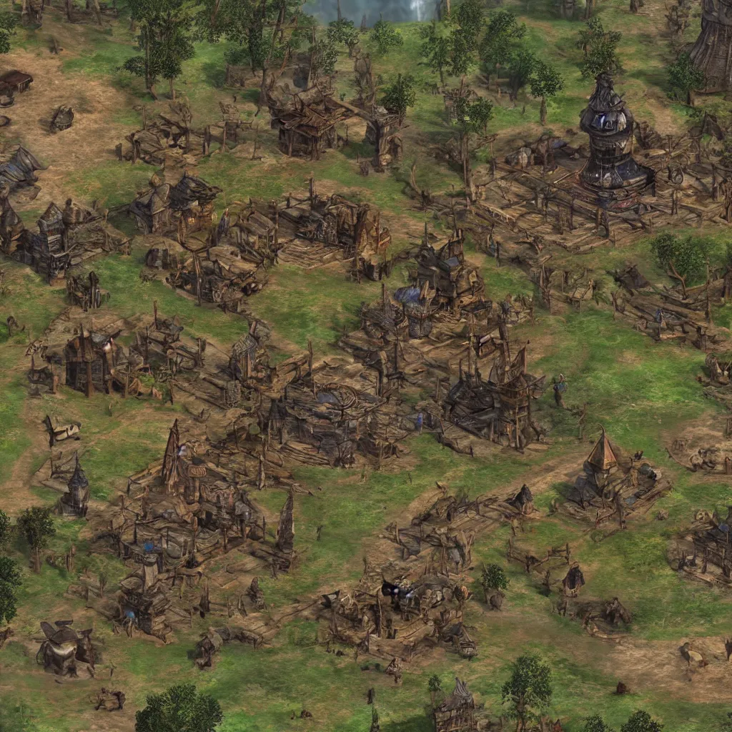 Prompt: Elder scrolls Morrowind reimaged as a isometric CRPG