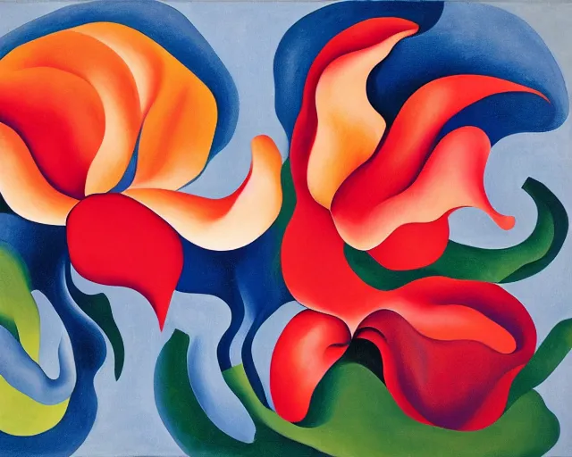 Image similar to artwork by georgia o'keeffe