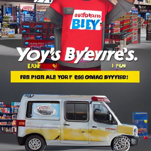 Prompt: Advertisement for Your Best Buys are Probably Not Currently at Frys, given that they are out of business, depressing economic facts, 8K HD, cgsociety, artstation