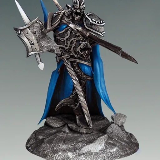 Image similar to the lich king, claymotion