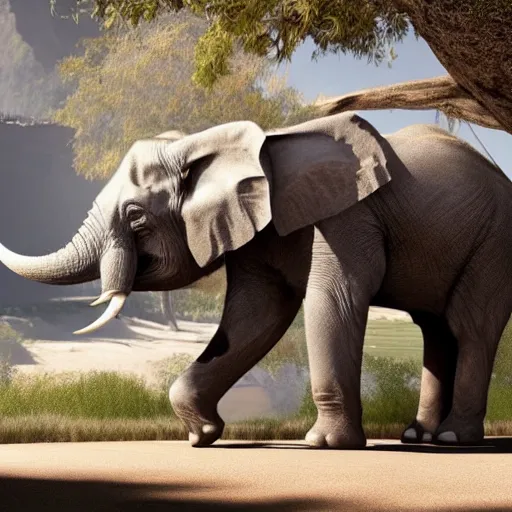 Prompt: Elon Musk with elephant tusks, 8k ultra realistic, award winning, unreal engine 5, masterpiece